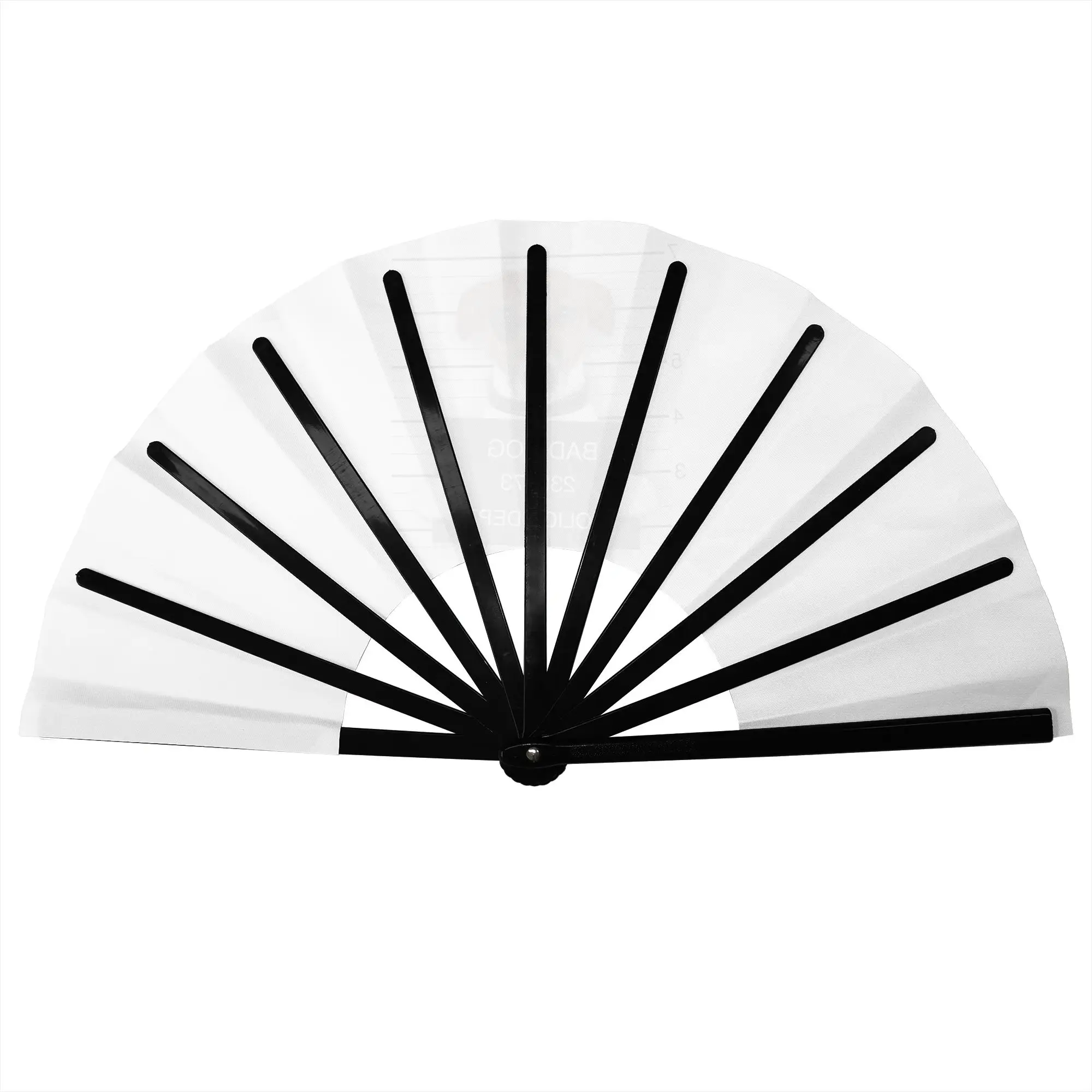 Bad Dog Jack Russell Terrier Stylish Hand Fan Women Animal Printed Polyester Fan Aesthetic Costume Prop Folding Fans For Dancing