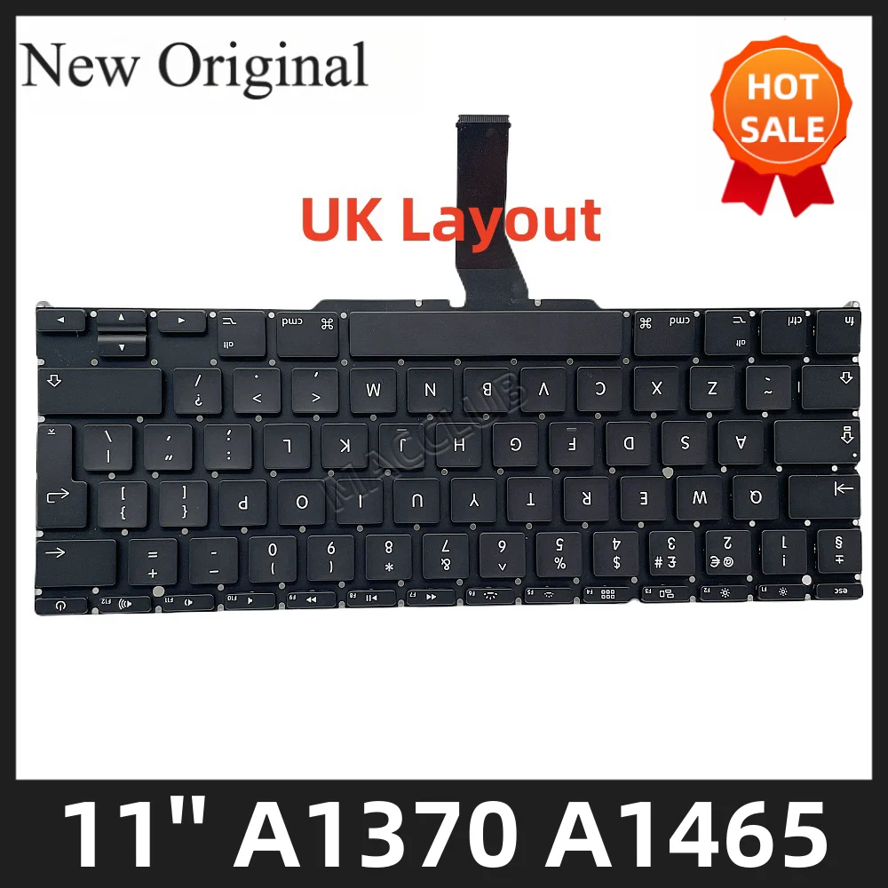 A1370 A1465 Keyboard UK European standard Layout for Macbook Air 11'' A1370 A1465 EMC 2471 2558 2631 2924 2011-2015 keyboard