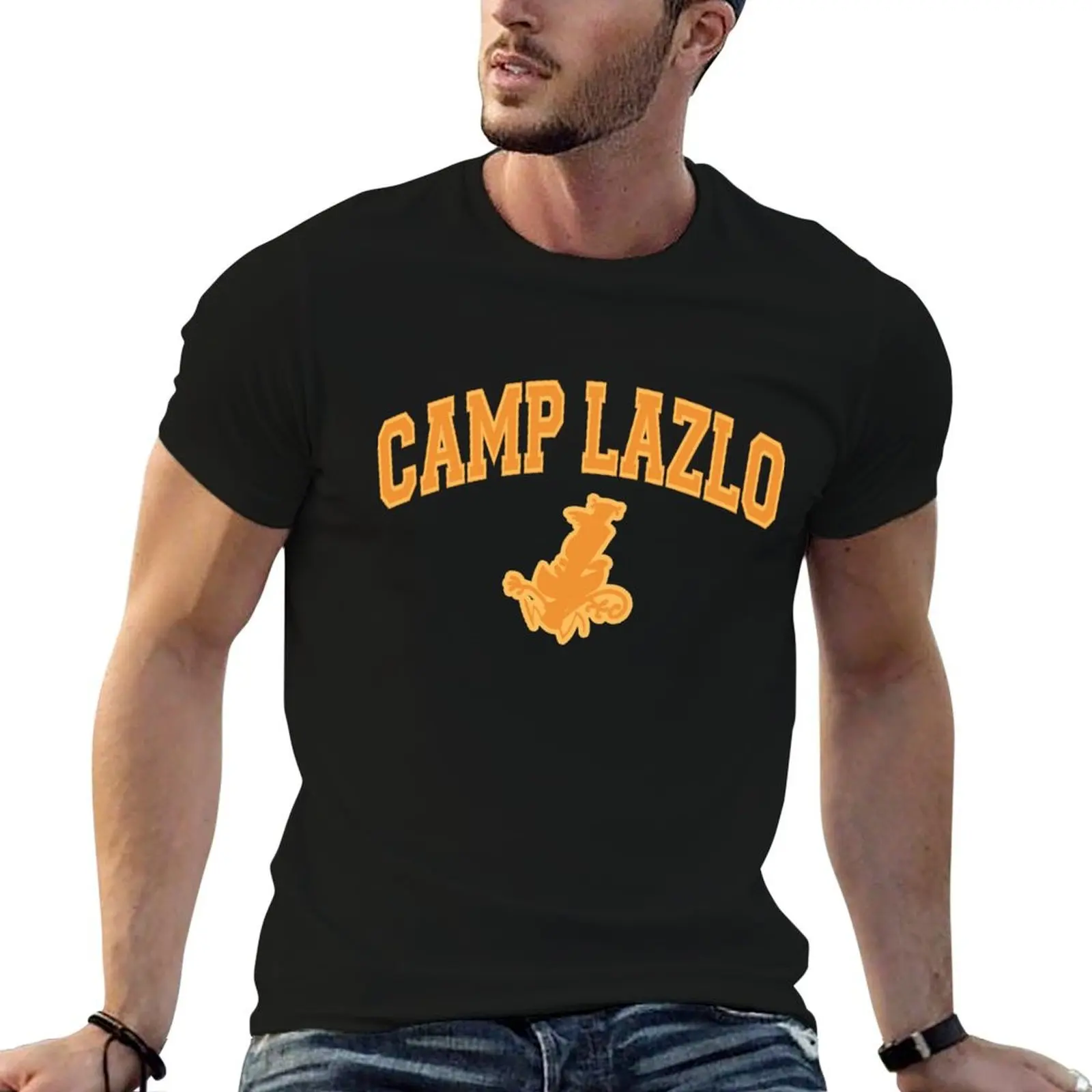 CAMP LAZLO COLLEGIATE DESIGN T-Shirt kawaii clothes Short sleeve tee custom t shirt T-shirt men