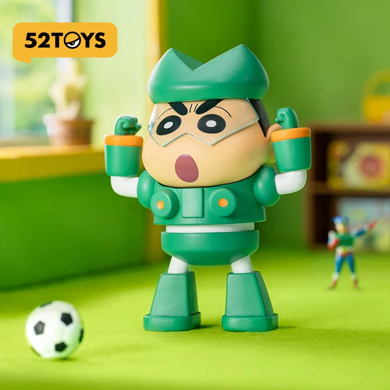 52toys Crayon Shin Chan Funny Cosplay Blind Box Figure Variables figure Ornaments Cute Trendy Toys Birthday Gift For Children