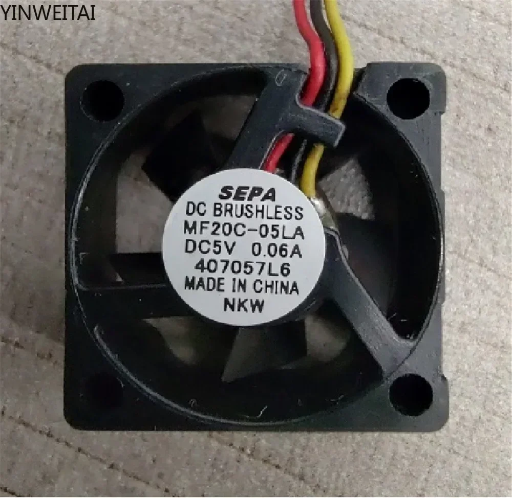 

3PCS Fan For SEPA MF20C-05A MF20C-05LA MF20C-05 5V 0.1A 2008 20X20X8MM 2CM Mini silent heat dissipation fan