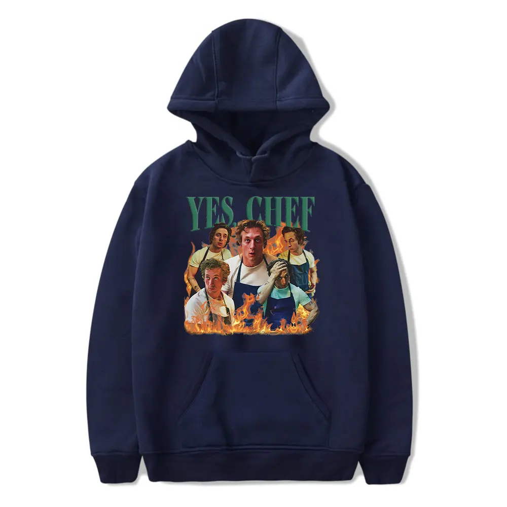 

Yes Chef Jeremy Allen White merch Tv series Hooded Drawstring Pocket Sweatshirt Men/women trendy movie Pullover