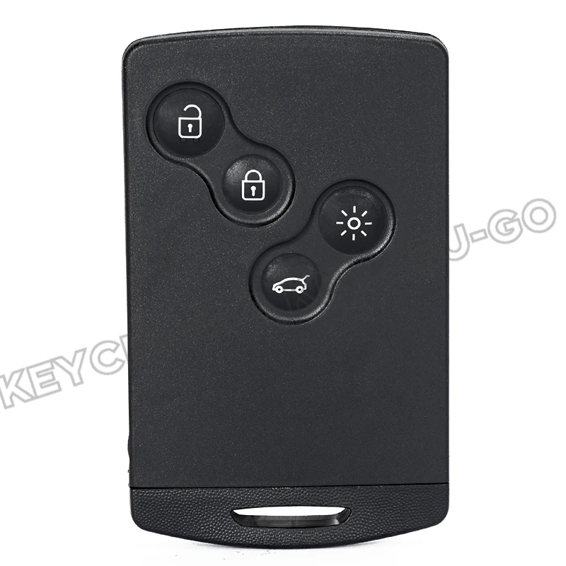 KEYECU 433MHz ID46 PCF7952A Chip Keyless-Go with Hand Free Smart Card Remote Key Fob for Renault Megane Scenic III Laguna 3 - view 3
