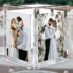 Acrylic Wedding Card Box With Lock For Birthday Party Baby Shower Reception Transparent Money Card Box Letter Envelope Boxes