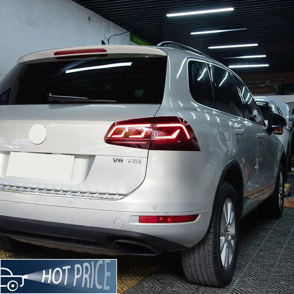 

Авто задние фонари в сборе для VW Touareg 2011-2018, обновленный новый Magotan Styling, светодиодный стример, поворотные задние фонари, аксессуары