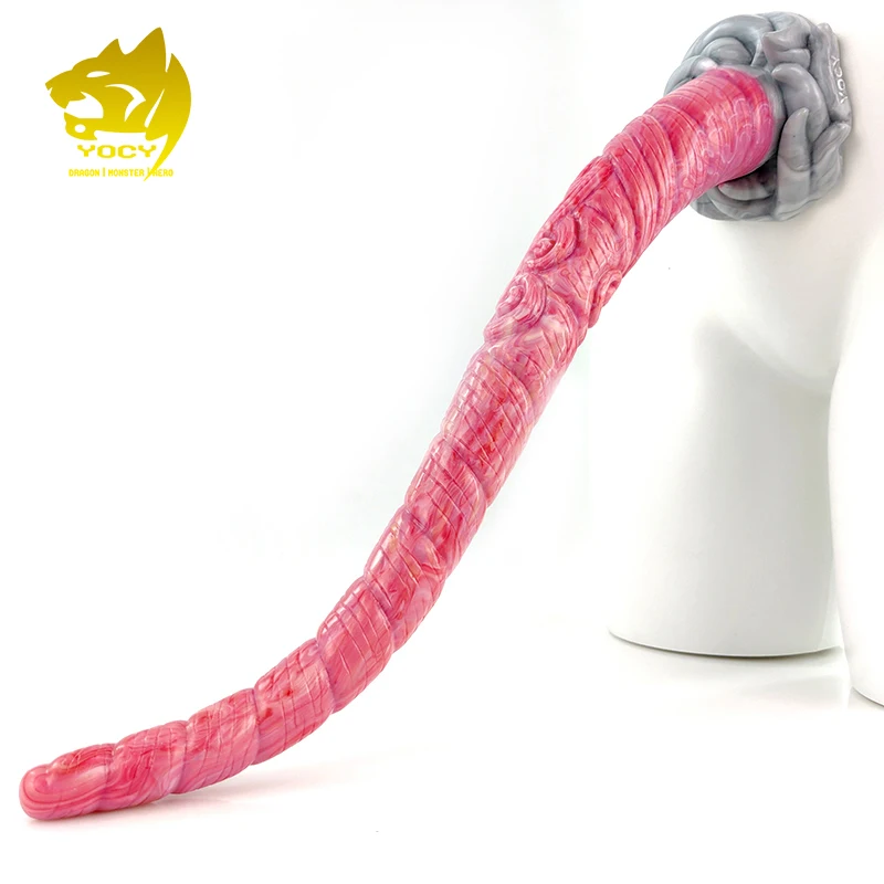 YOCY 45*5 CM Anal Plug Unicorn Fantasy Long Dildo Silicone Soft Butt Plug With Suction Cup Sex Toy For Couples Anus SM Game