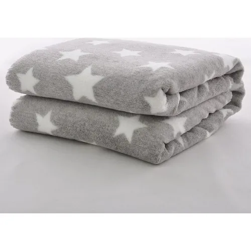 Marilyn Home Fleece Blanket Star Gray