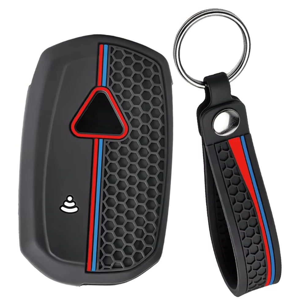 Keychain Silicone Motorcycle Key Case Holder Key Cover For Triumph Scrambler XE XC 1200 Tiger 900 Rally GT Rocket 3 2018-2025