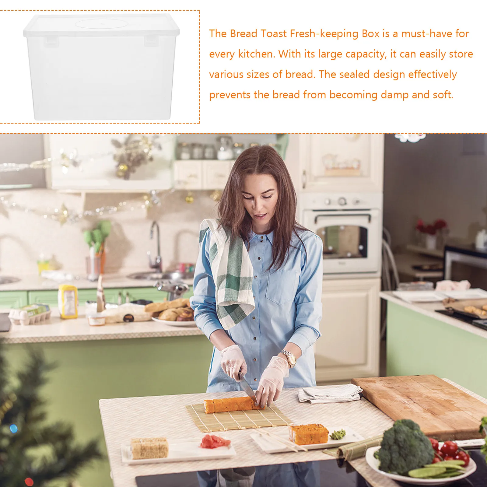 กล่องเก็บขนมปังขนาดใหญ่ ปิดผนึ - Food Storage Large Plastic Containers บทวิจารณ์และราคา