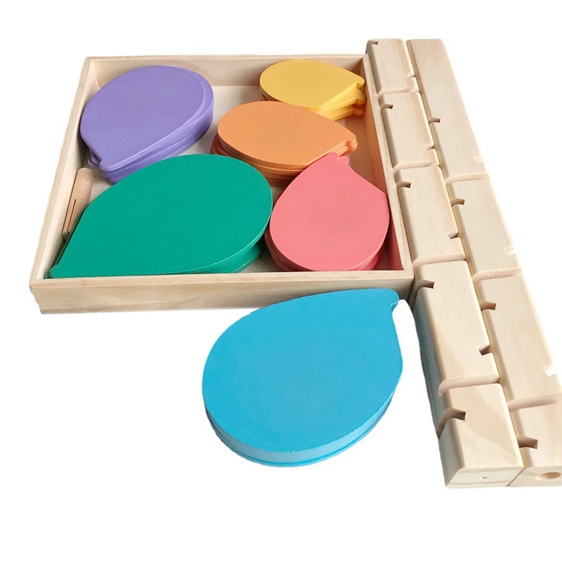 Wooden Building Blocks Set - Educational Tree Petal Ball Track For Early Learning And Development