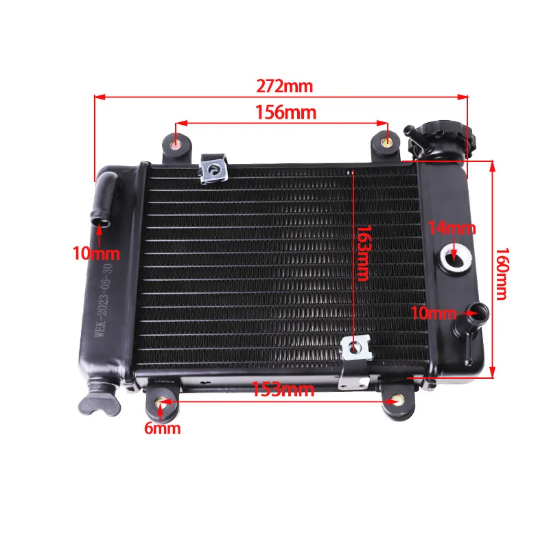 150cc 200cc 250CC Water Cooling Engine Cooler Radiator For Motorcycle Moto Quad Bike 4x4 ATV UTV Buggy Spare Parts