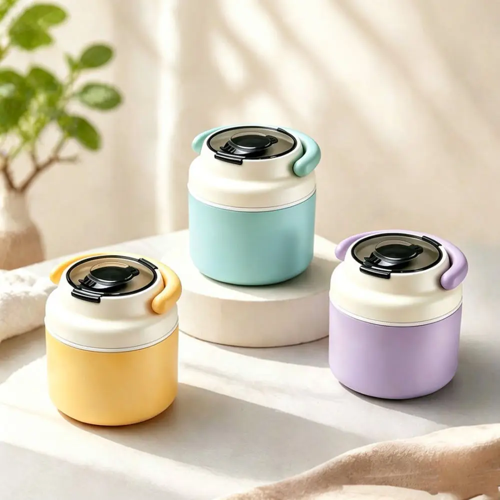 Durable Stainless Steel Breakfast Cup Portable Food Container Leakproof Thermal Jar For Office School Daily Routine