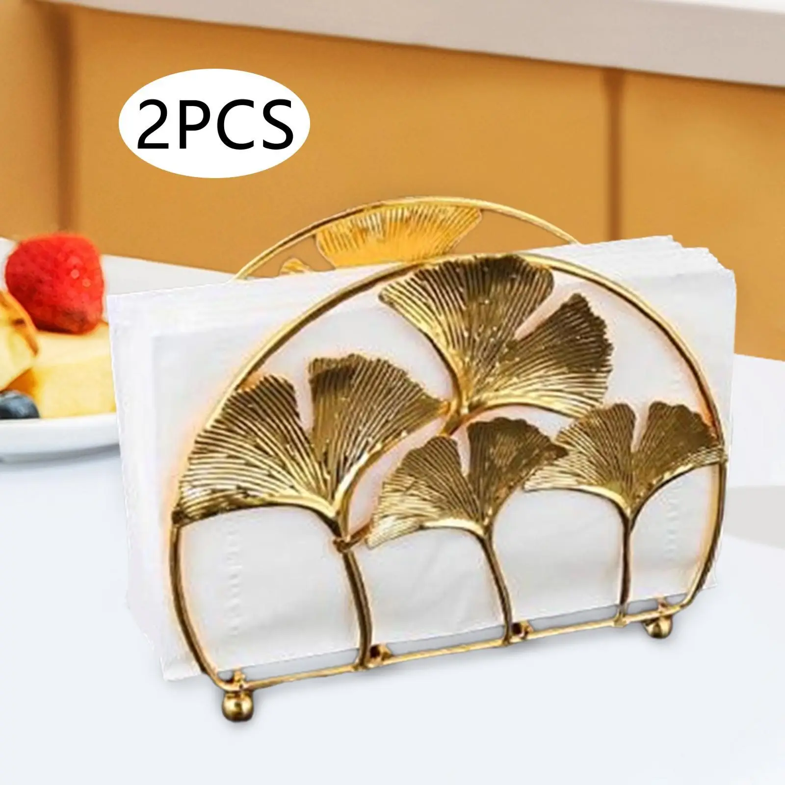 

2x Tissue Holder Leaf Shape Paper Towel Holder for Coffee Shop Living Room