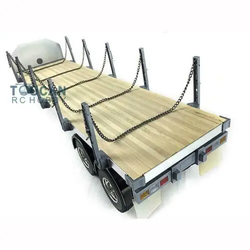 In Stock TOUCAN 1/14 DIY 2Axle RC Tractor Flatbed Semi Trailer Truck for Tamiyaya Model TH01024-SMT4