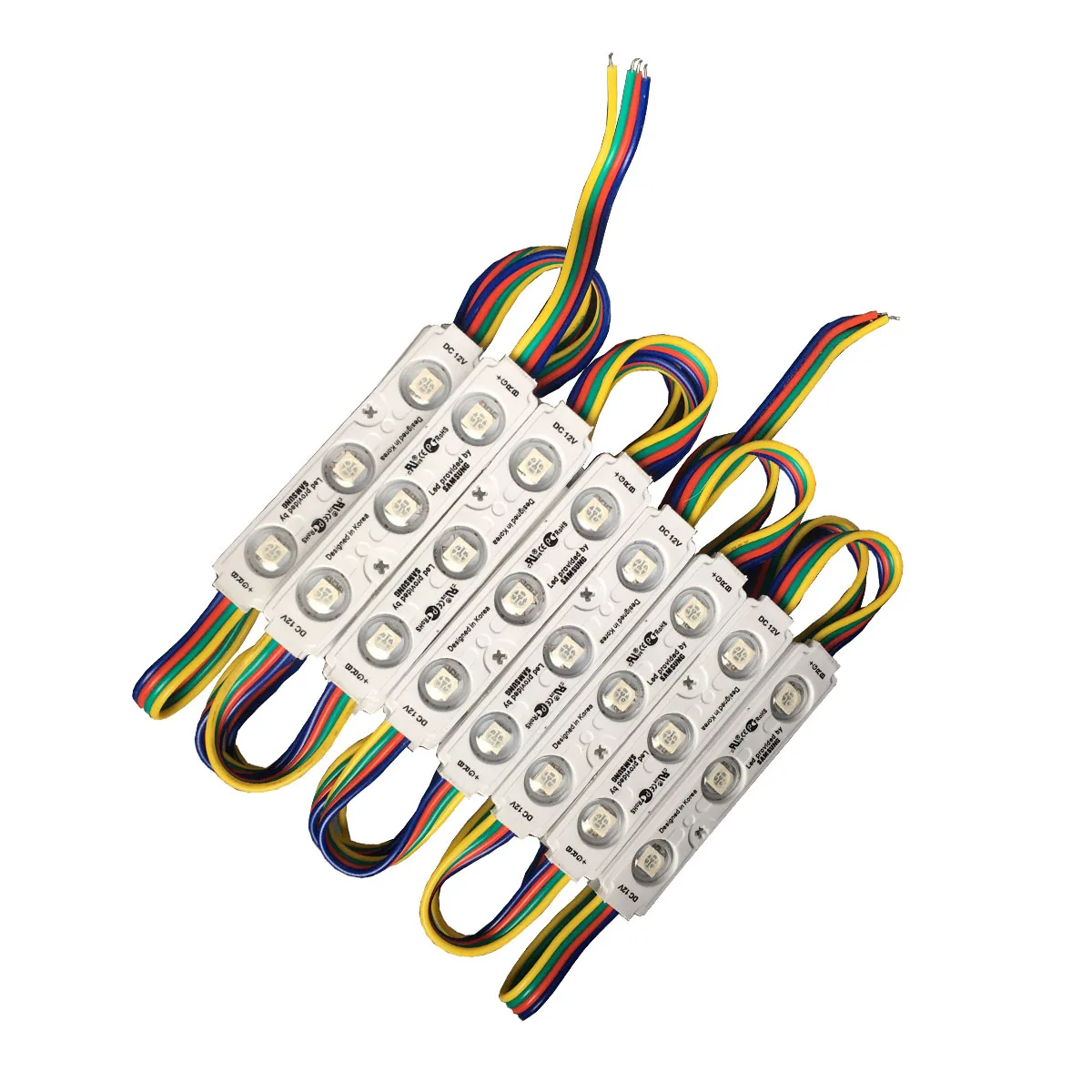 

20pcs/lot 5050 White RGB 3leds white shell injection led module ,,12V,0.75w, RGB led module 2 years warranty,led signs