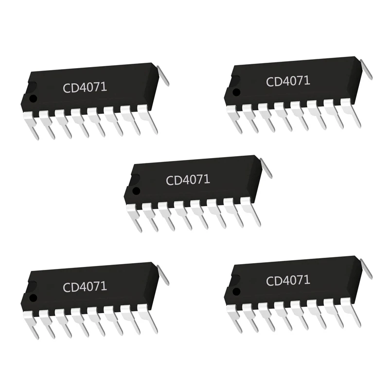 CMOS مفتاح رباعي ثنائي رقاقة IC ، CD4066 ، CD4070 ، CD4071 ، CD74HC04E ، DIP-14 ، 5