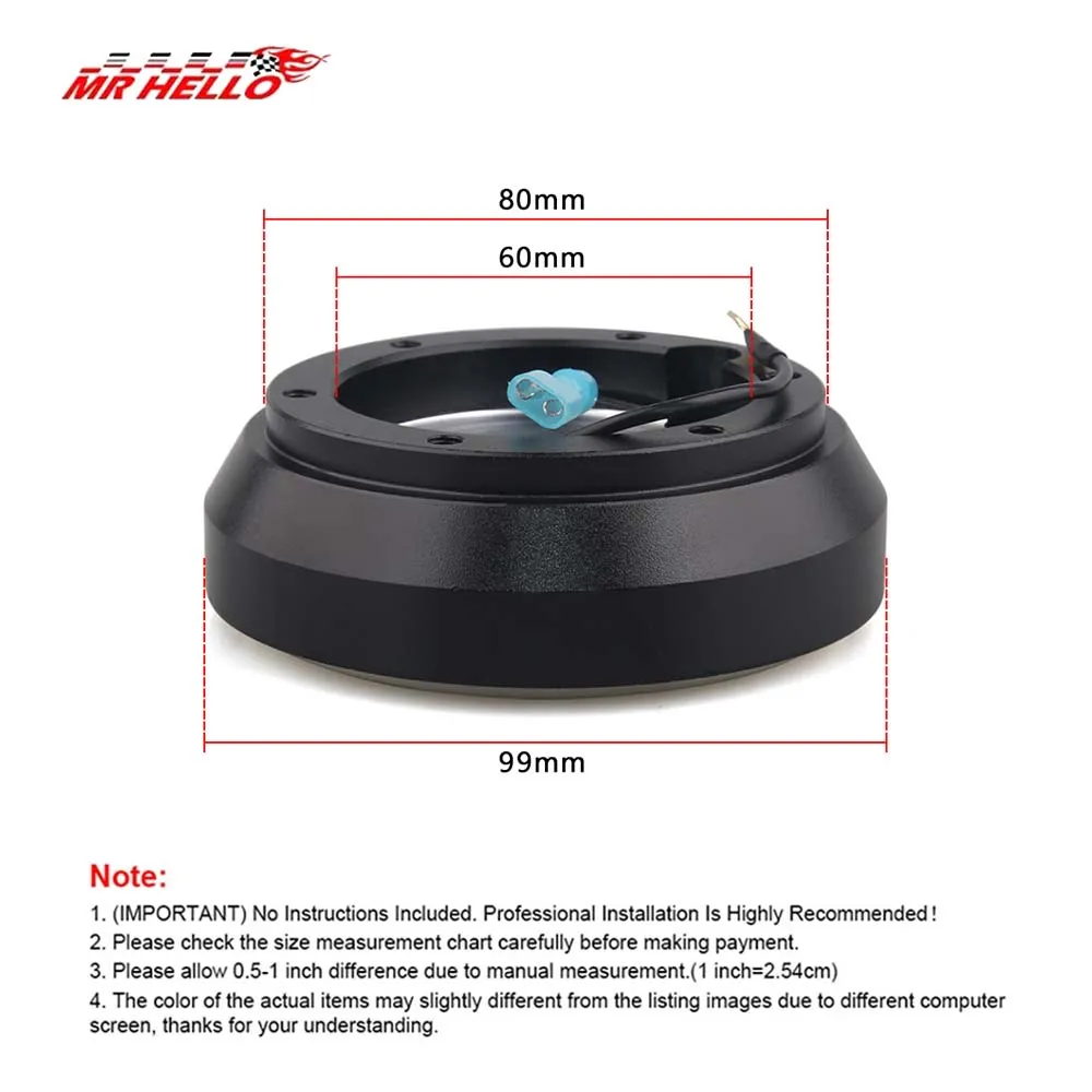 Short Hub Steering Wheel Adapter For Genesis Miata RX-7 RX-8 626 Protege Tiburon 160H