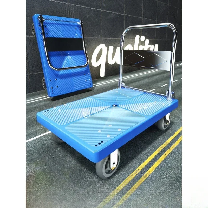 trolley truck trolley trailer flatbed truck household folding silent hand-pulled trucksturdy and durablesturdy and durable