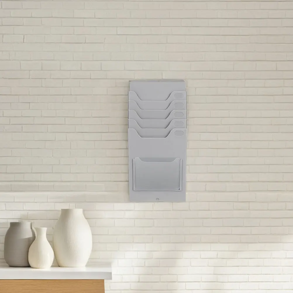 

2Pcs Material Card Rack Compact Card Display Stand for Attendance Tracking Employee Id Cards Holder in Office Warehouse Use