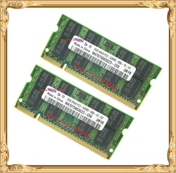 Laptop Memory 4GB 2x2GB 667MHz PC2-5300 DDR2 Notebook RAM 4G 667 5300S 2G 200-pin SO-DIMM Free Shipping