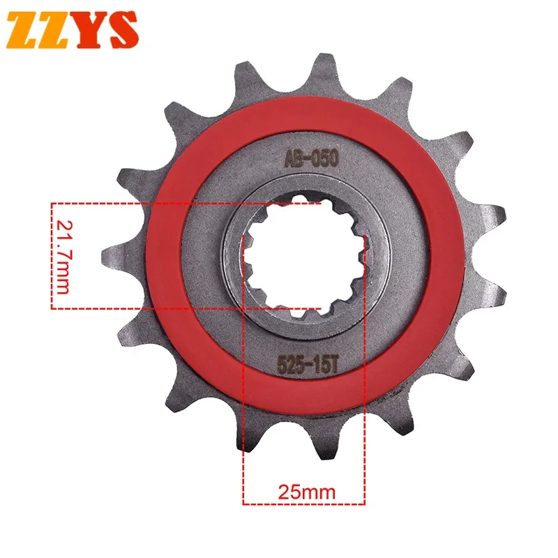 

525 15T 15 Tooth Front Sprocket Gear Staring Wheel Cam For Honda CB500 Cup CB500R 94-03 CBF500 ABS PC39 04-08 CBF CB 500 CB500S