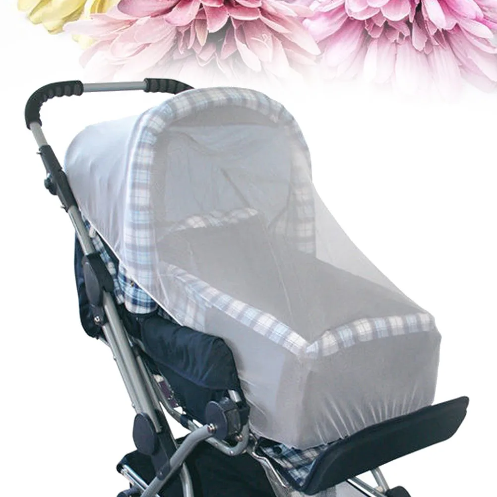 

Baby Stroller Net Full Cover White Encryption Mosquito Net For Travel Portable Folding Sleeping Protection Baby Gear