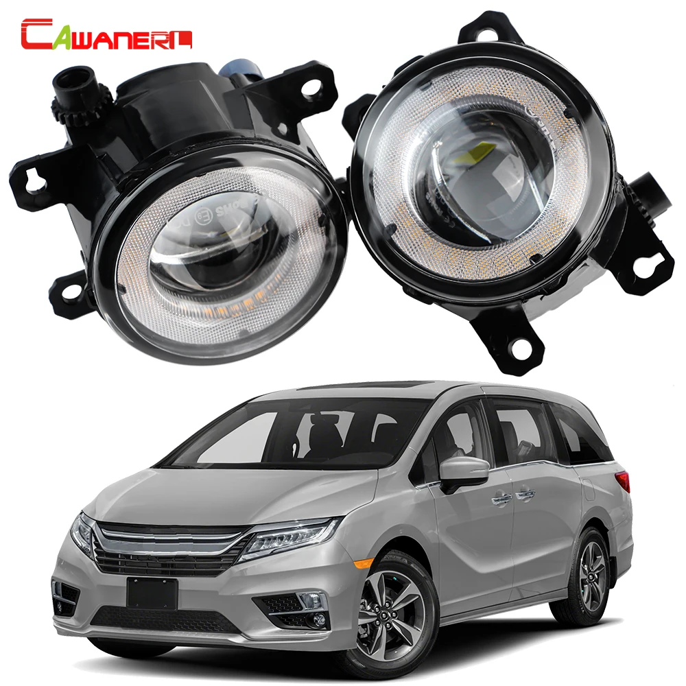 

2 Pcs 30W Car LED Fog Light Angel Eye DRL For Honda Odyssey 2018 2019 2020 Front Bumper Fog Daytime Running Lamp Accessories