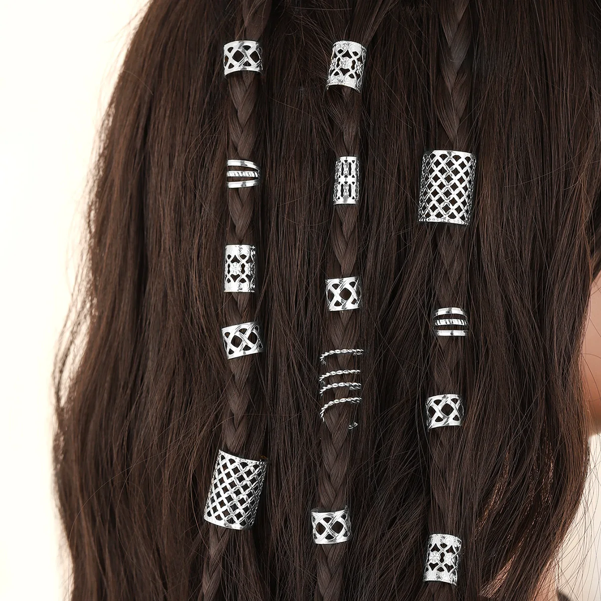 90 Stück goldene Dreadlock-Locs-Haarschmuck für Zöpfe, Haarschmuck für Zöpfe, Haarringe für Frauen und Mädchen, verstellbare Manschetten – Detail 5