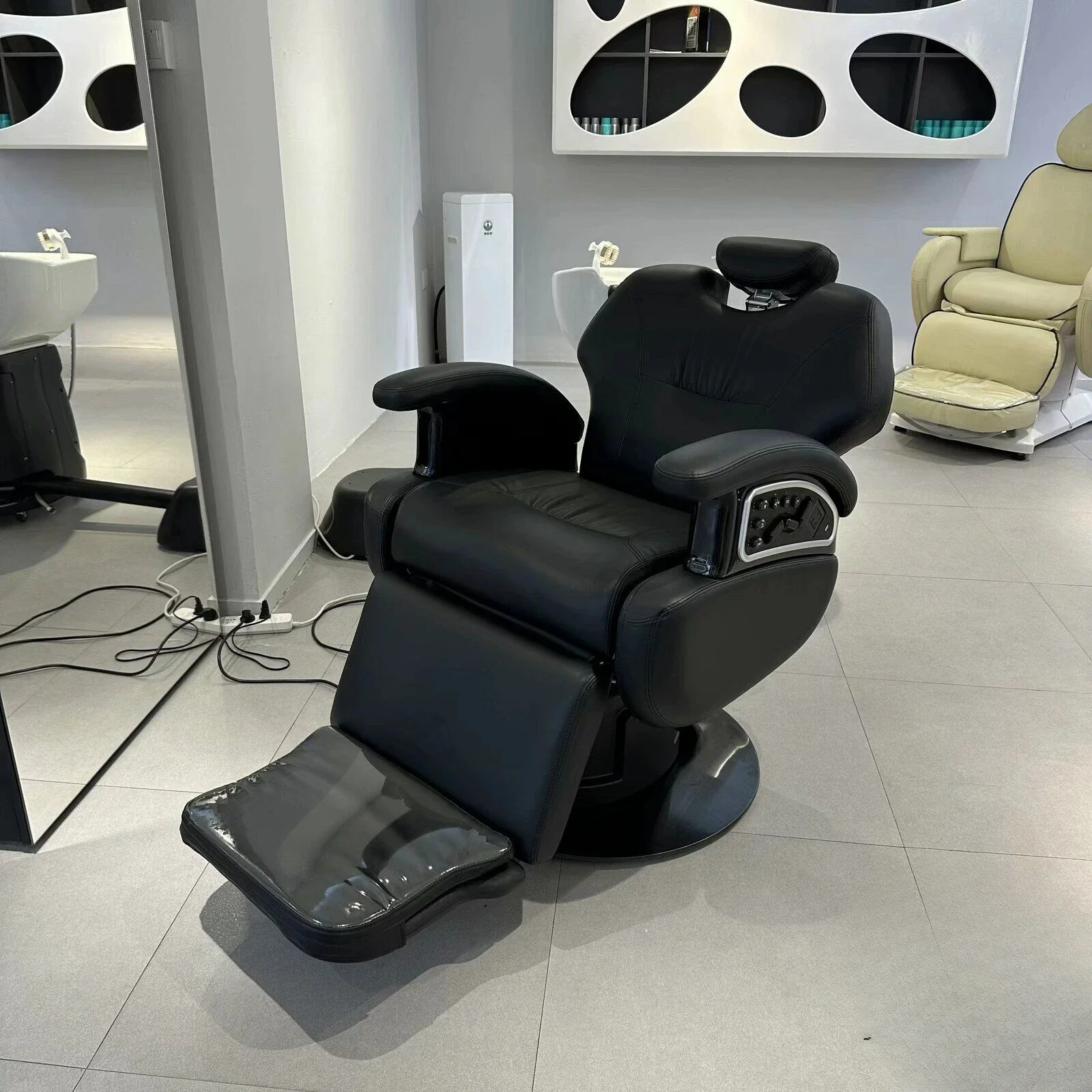 Perm and dye hair care chair Beauty salon Electric reclining scalp care chair