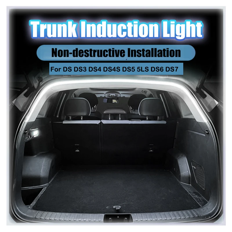 

Для DS DS3 DS4 DS4S DS5 5LS DS6 DS7 Лента окружающего освещения багажника Теплый светодиод Скрытая установка Неразрушающий декоративный внутренний светильник