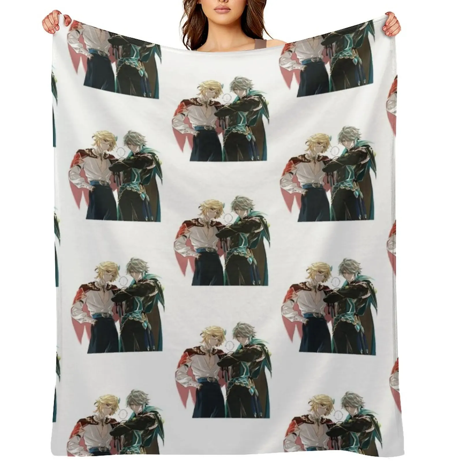 

alhaitham kaveh Throw Blanket christmas gifts funny gift Luxury Blankets