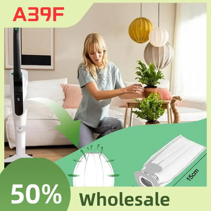 أكياس المكنسة الكهربائية لـ Vorwerk Kobold VK7 FP7، 8 أكياس فلتر بديلة ومرشحين لمكنسة Kobold FP7 اللاسلكية