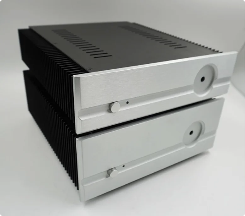

YR/ All aluminum amplifier chassis /Decoder/ power filter/Power Amplifier Chassis/ AMP Enclosure DIY box (245 *65/95 *258mm)