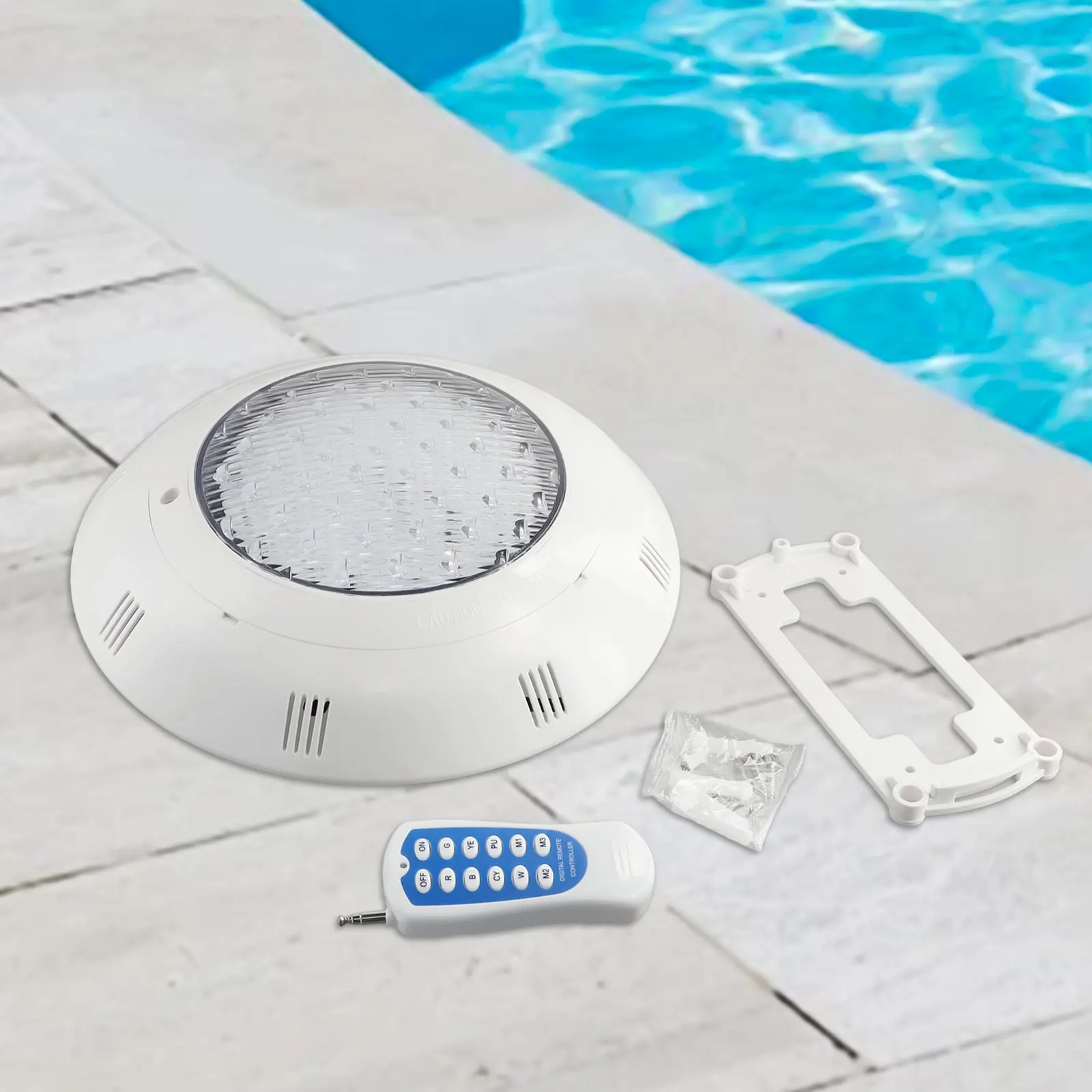 LED Swimming Pool Light RGB Model Underwater Lights Spa Lamp Remote Control With Base Waterproof 18W 25W Outdoor Lighting