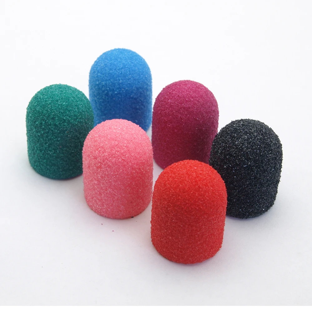 Tampas de lixamento para pedicure, mandril, brocas para unhas, cabeças de lixa, removedor de gel, cortadores de manicure, ferramentas elétricas para unhas com 10 peças