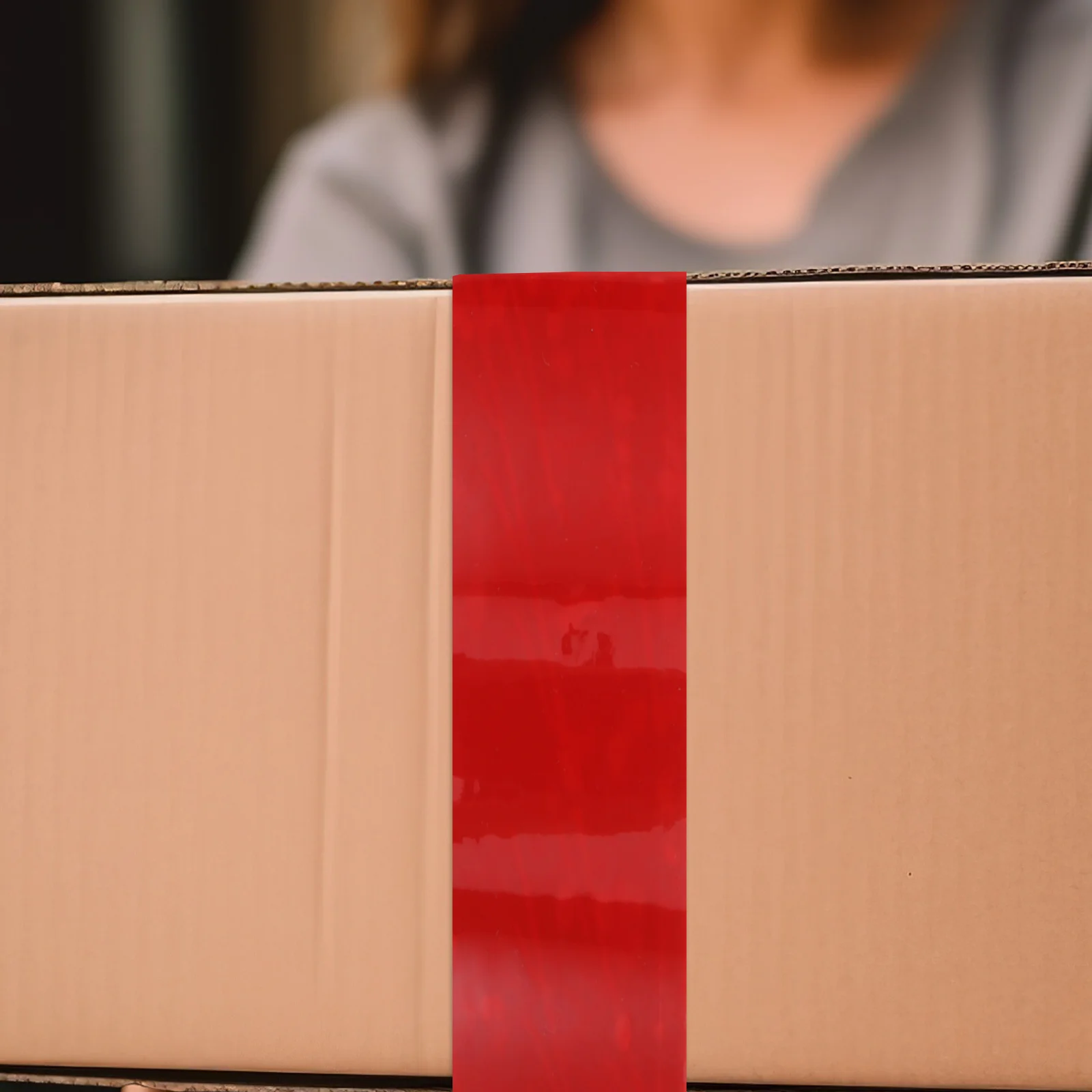 1 ロール セキュリティ梱包テープ 改ざん防止 Voidopen デザイン 強力な固定力で配送用の収納ボックスをシールします 改ざん防止シールの供給