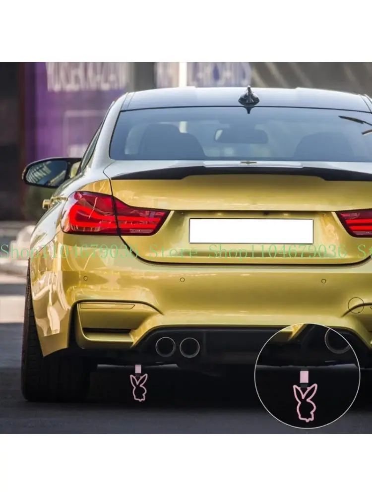 652F Vehicle Warning Racing Tow Strap In Fun Rabbit Design Decorative Traction Rope For Accident Prevention