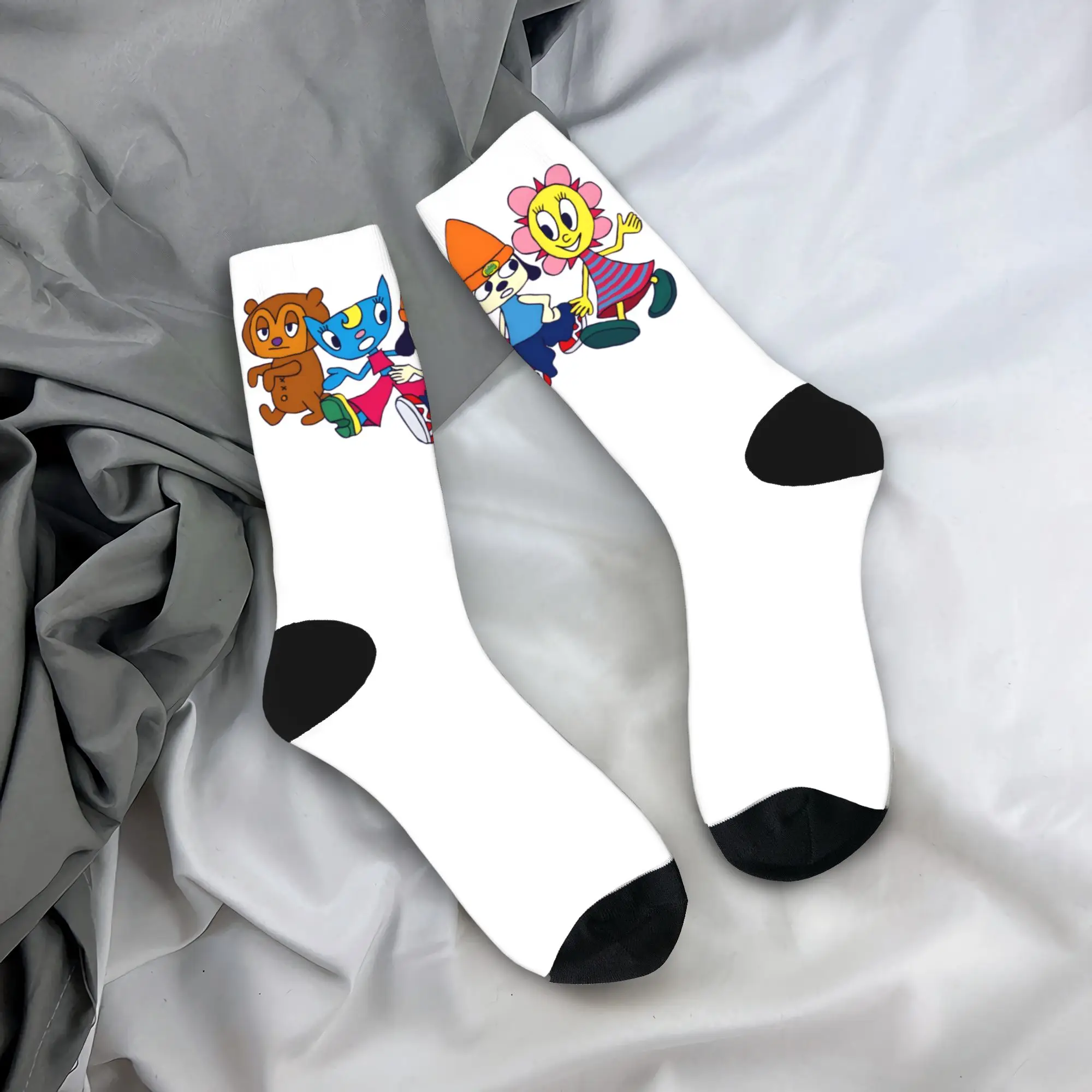 PaRappa The Rappers Socks Spring  Stockings Harajuku Men's Comfortable Socks Pattern Running Sports Non-Slip Socks