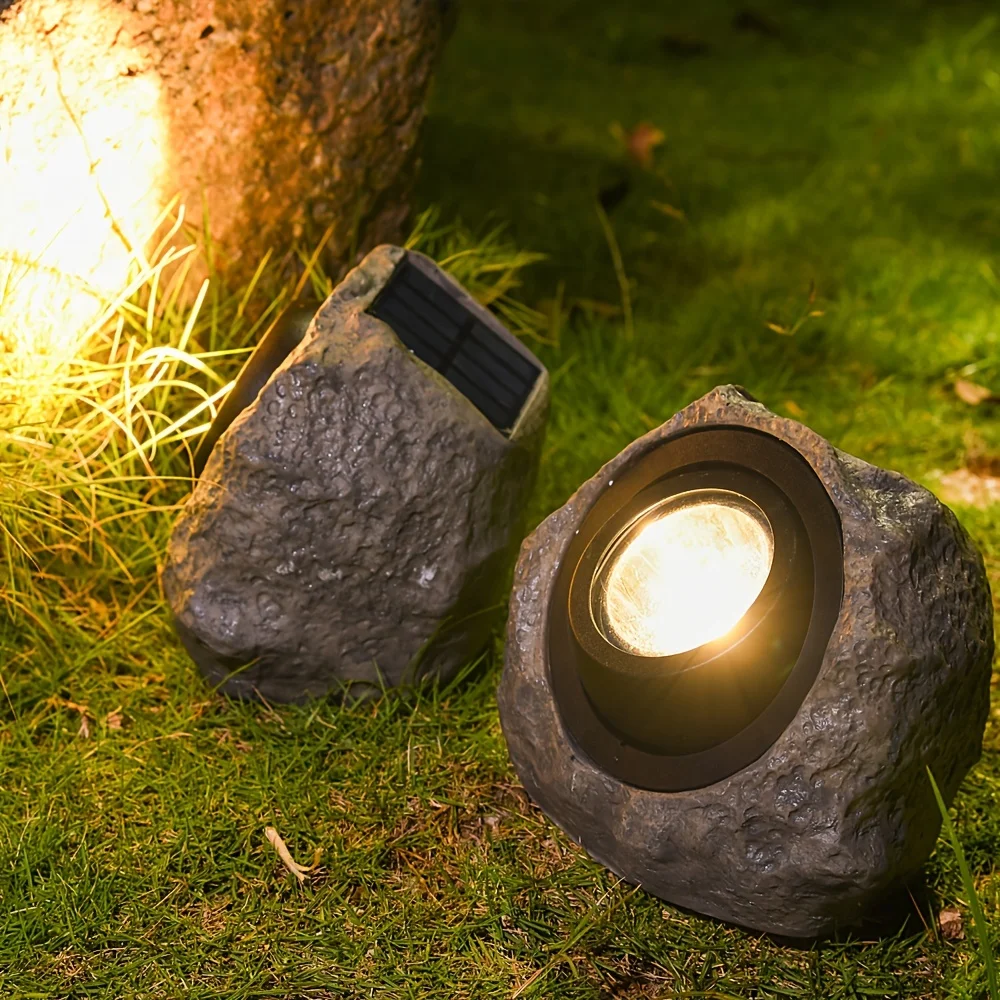 

Solar Rock Lights Outdoor Solar Spotlight Waterproof Super Bright Glow Stone Outdoor Garden Lamp for Walkway Pathway Patio Yard