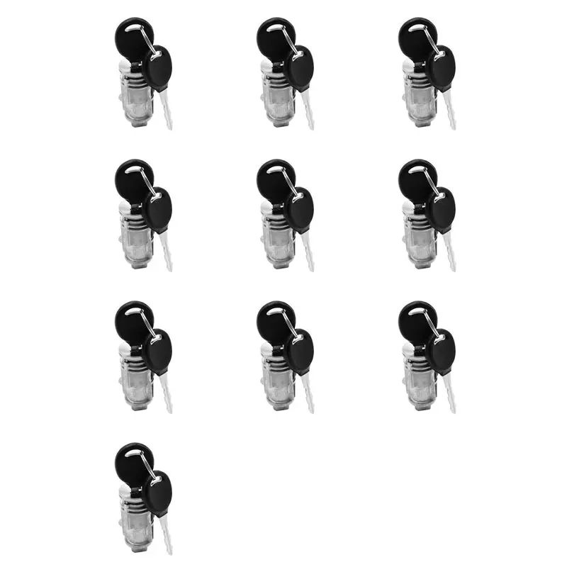 Clear 10X Ignition Key Switch Cylinder Lock With Keys For Voyager Dodge Jeep Cherokee 5003843AB 5003843AA