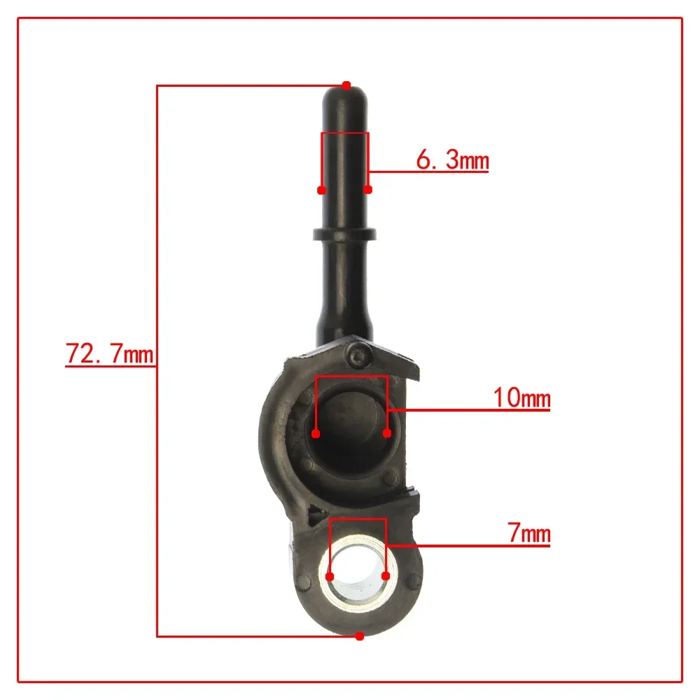 KENADA RACING Injector Joint Pipe Connector 54P-E3938-00 For YZF-R125 MT-125 XSR125 Zuma125 NMAX Tricity D'elight125 125cc