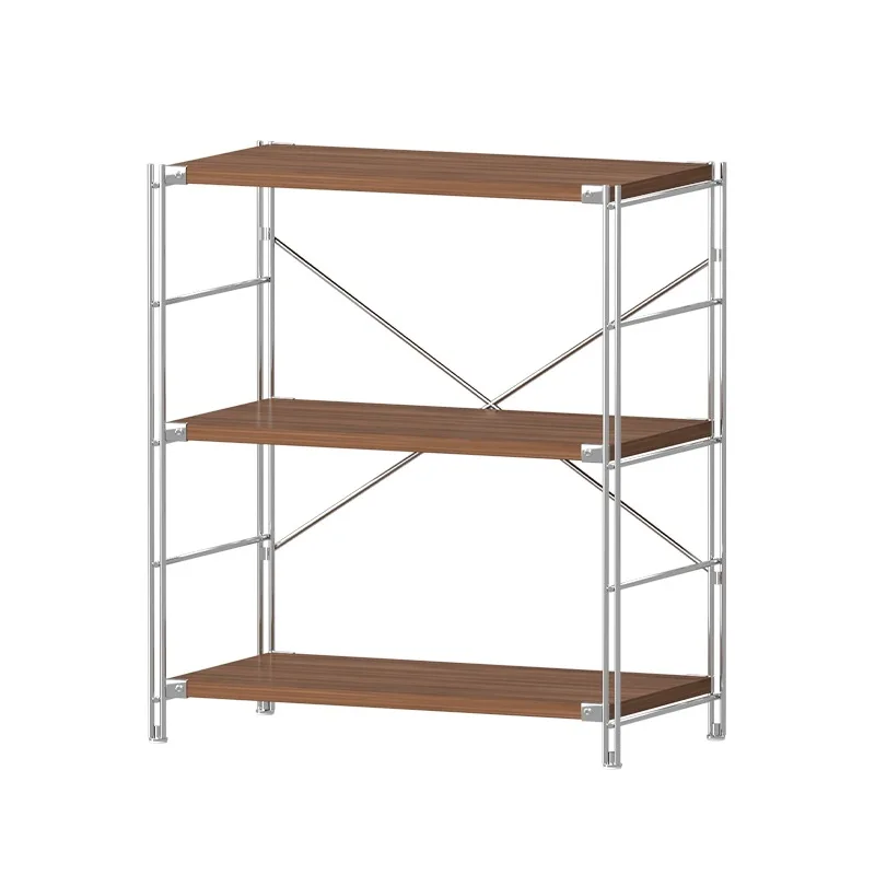 Medieval style optical axis household shelf balcony floor multi-functional combination study storage adjustable storage shelf