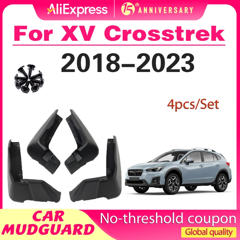 

4pcs Molded Mud Flaps For SUBARU XV Crosstrek 2018- 2023 Mudflaps Splash Guards Mudguards Front Rear 2019 2020 2021 2022