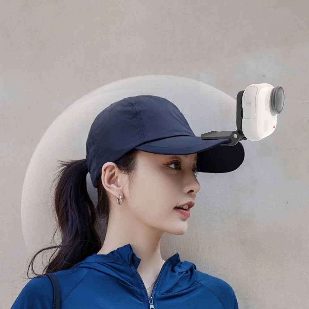 

Hat Clip Mount For Insta360 Go Ultra - Adjustable Angle Stabilized& Secure Wearable Mount, Must-Have First-Person View Accessory