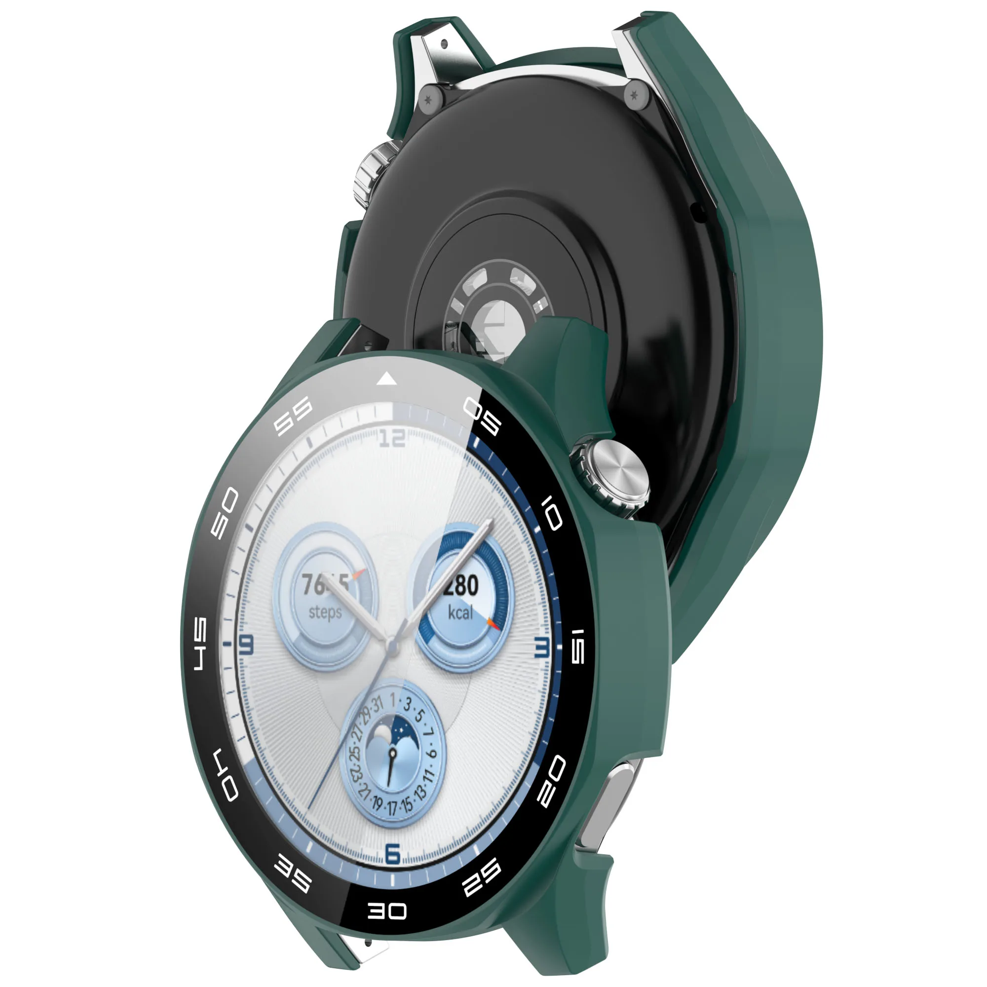 Hülle für Huawei Watch GT 5/GT5 Pro 46 mm, gehärtetes Glas, Displayschutzfolie und harter PC-Schutzstoßstange, Huawei GT5 Cover-Zubehör – Detail 8