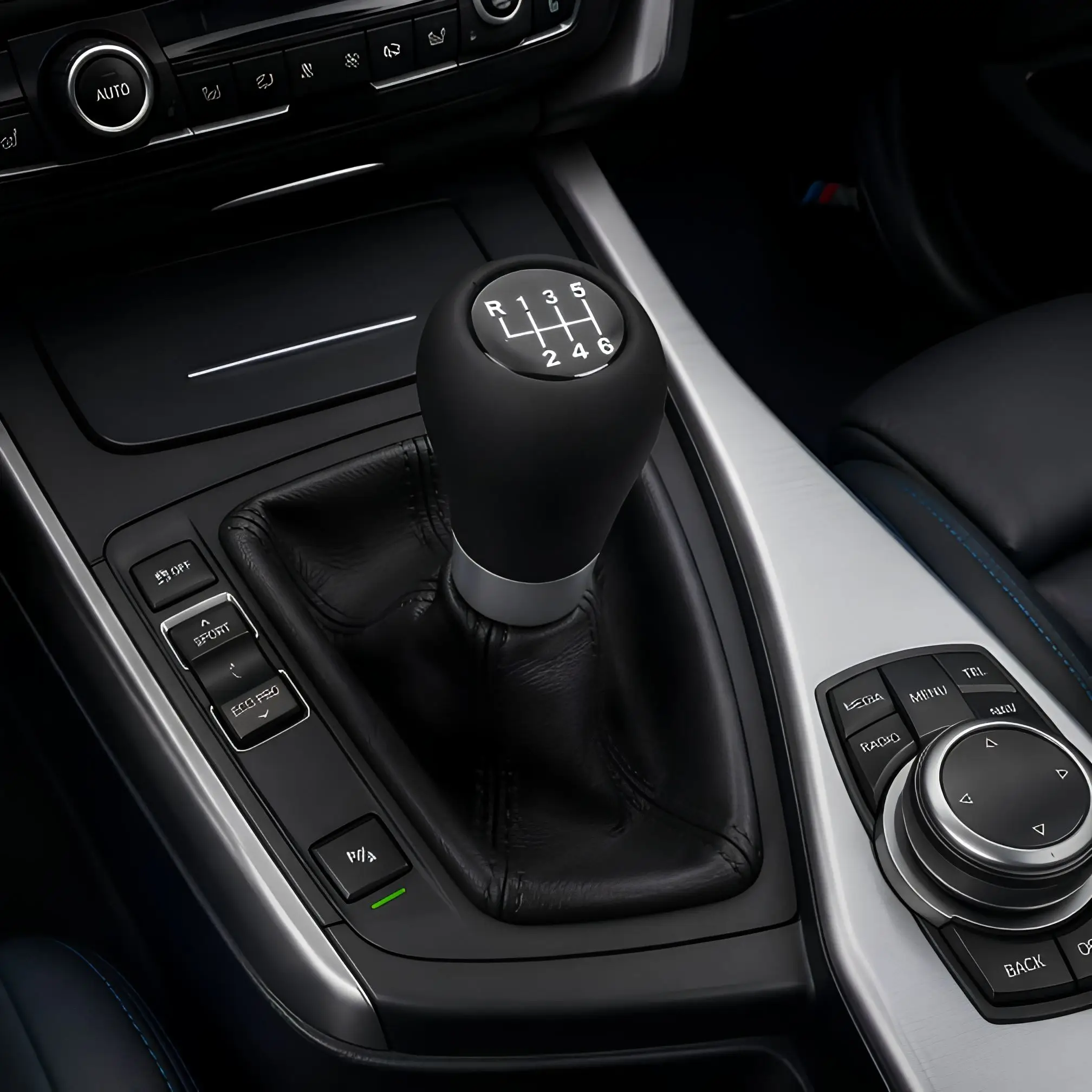 Ручка переключения передач (5 или 6 скоростей) из кожи для BMW 1, 3, 5, 6 серий E30, E34, E36, E39, E46, E60, E87, E90, E91, E92