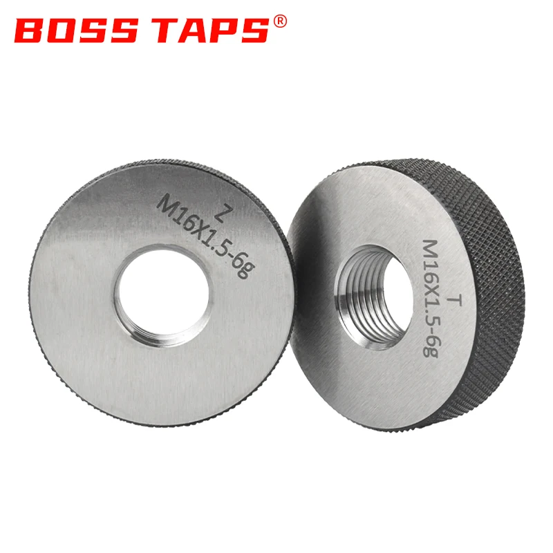 BOSS TAPS 1 set (1* Go, 1* No-Go) 6g standard metric fine thread ring gauge precision tool M78-M90 right-hand thread