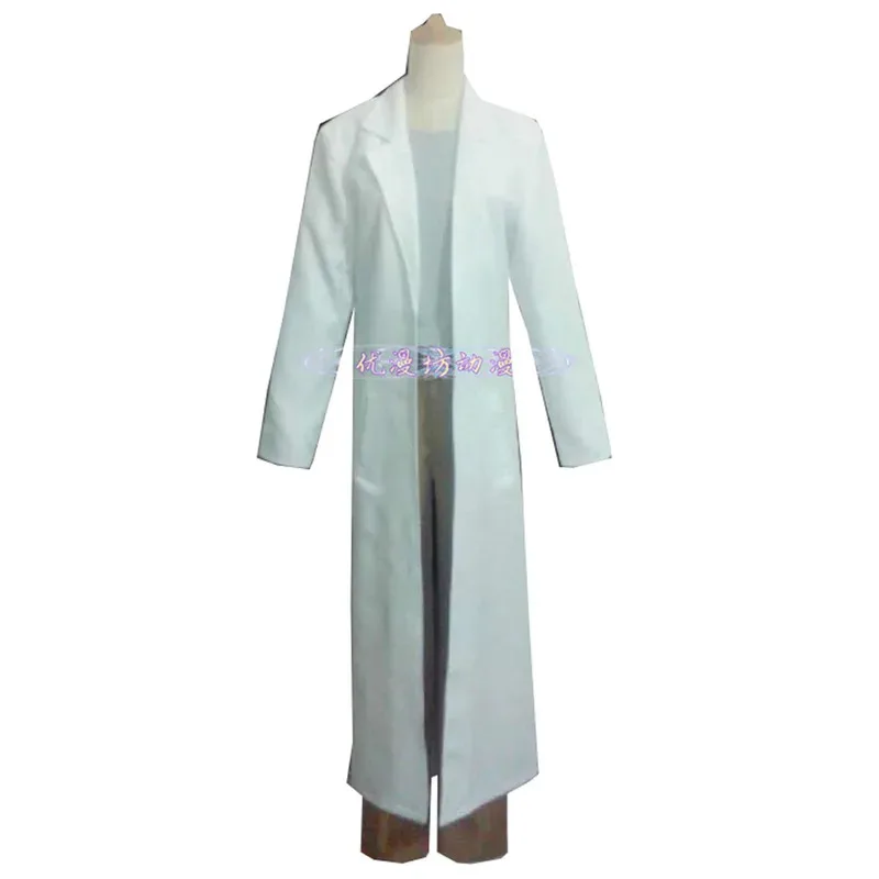 

2025 anime Steins;Gate role Okabe Rintarou cosplay costume Hououin Kyoma white wind coat uniform show