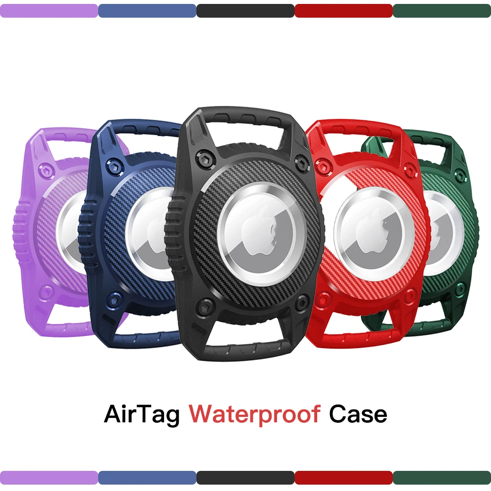 Protective Case for Apple AirTag Dog Cat Collar Keychain Tracker Waterproof Case for AirTag Pet Locator TPU Case Accessories