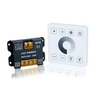 DC5V 12V 24V RF LED Dimmer 30A Wireless LED Controller 2.4G Touch Panel Switch For 5050 3528 COB Single color LED Strip